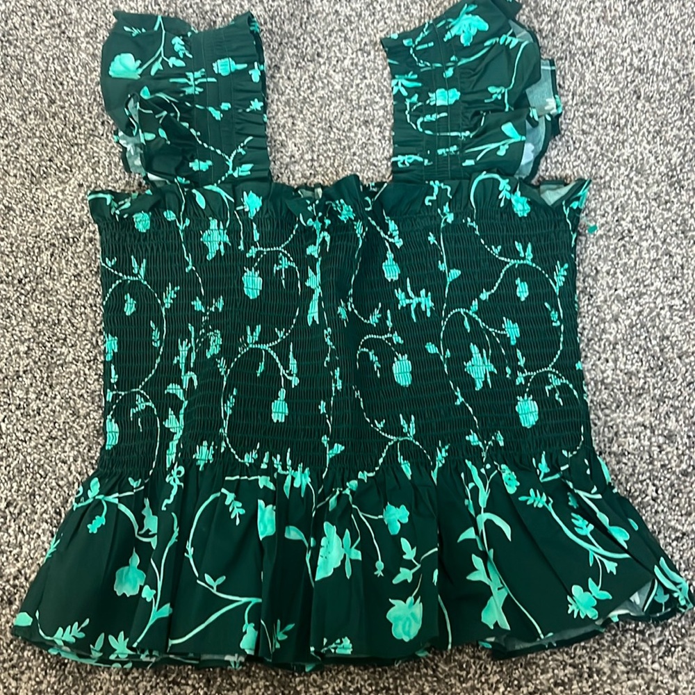 Paz top hill house emerald botanical NWT never worn